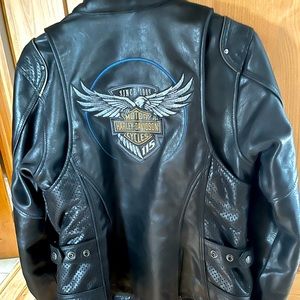 Harley Davidson women's leather jacket. Anniversary edition, size M, worn 1x.